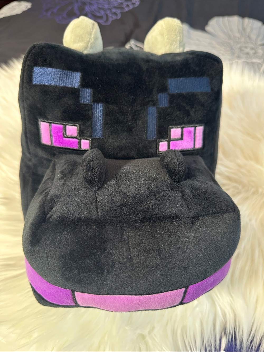 NWTS Minecraft Ender Dragon Plush Backpack - Black & Purple💜